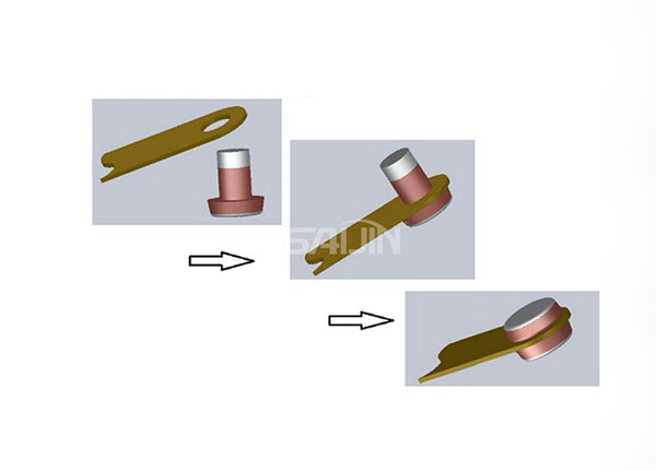 触点铆钉铆接方法演示